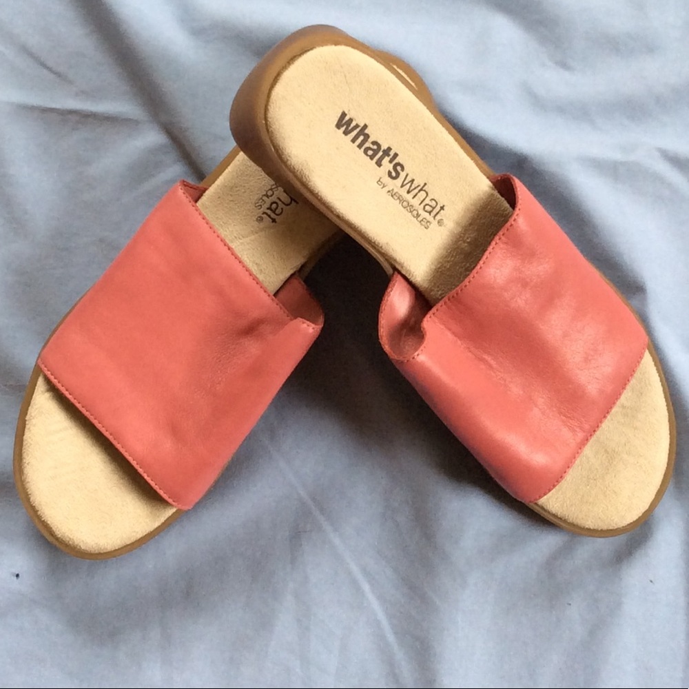 Aerosoles Sandals Cute & Comfy Coral Salmon Pink